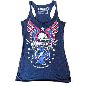 Eric Church The Outsiders Tank Top Women's S Black Eagle Concert Merch Patriotic